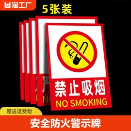 禁止吸烟严禁烟火警示牌仓库重地禁止烟火提示牌防火车贴墙贴纸指示牌消防安全标识标牌施工注意进入摆摊生产