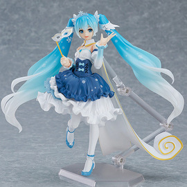 虚拟歌手miku超可动10周年庆figma054美少女雪初音手办模型摆件