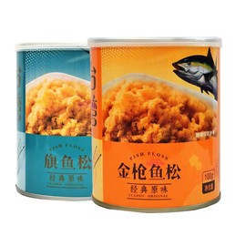 酥松下饭潮鲜金鱼旗鱼肉松100g台湾风味工艺配粥夹面包馒头寿司