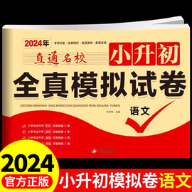 2024小升初真题卷必刷题语文人教版小学毕业升学总复习资料部编版练习册六年级下册数学英语名校分班模拟试卷测试卷全套卷子