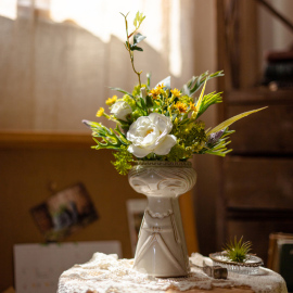 乔夏仿真花束手捧花客厅餐桌假花装饰花套装绢花拍照道具摆件布景