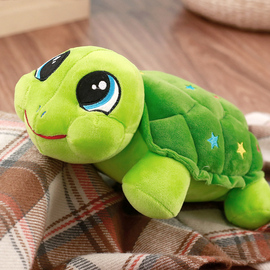 可爱小乌龟抱枕毛绒玩具彩色海龟公仔海龟抱枕玩偶儿童生日礼物女