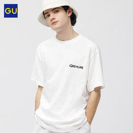 GU极优男装印花T恤(5分袖)GREMLINS《小魔怪》联名系列纯棉350786