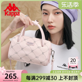 kappa卡帕女士迷你手，提单肩包时尚老花，波士顿圆桶斜挎包