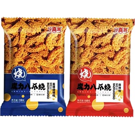 今喜客八爪烧零食麻辣酱爆烧烤味158g袋装休闲膨化食品儿童小吃