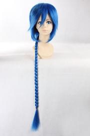 魔笛magi阿拉丁，100cm辫子造型款，宝蓝色cosplay假发