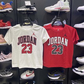 Jordan儿童男女童夏经典款篮球运动速干吸汗短袖薄T恤衫JD2132094