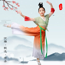 长安幻夜舞蹈服儿童古典舞中国风飘逸民族汉唐桃李杯表演服装道具