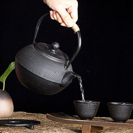 铁壶铸铁茶壶茶具套装日本烧水泡茶壶居样品茶室茶桌摆件饰品