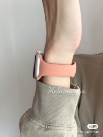 适用于苹果手表 硅胶小蛮腰表带apple watch8女款表链iwatch表带