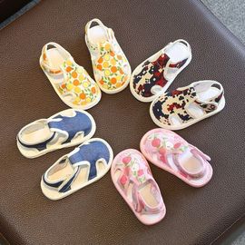 宝宝手工布凉鞋男女童，1-3岁2婴儿，软底儿童布鞋千层底小童学步鞋夏