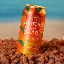 Thatchers英国赛彻斯 乐享橙苹果酒 进口 啤酒听装440ml