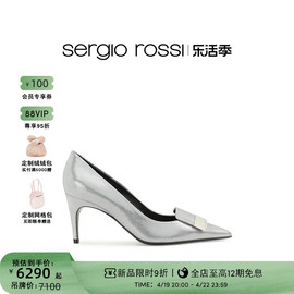 Sergio Rossi/ SR女鞋SR1系列金属尖头高跟鞋