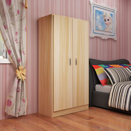 儿童衣柜2门木质组装储物柜成人衣橱经济型简约宝宝衣柜出租房