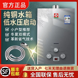 燃气热水器家用6升8升10升12升即热人工煤气液化气天然气煤气恒温