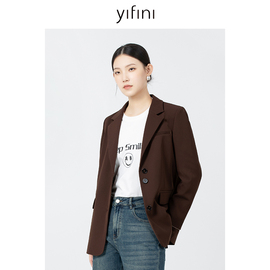 Yifini/易菲美拉德通勤休闲宽松西装外套女春秋百搭上衣