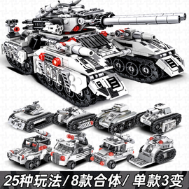 2024乐高军事坦克积木玩具男孩儿童益智力拼装高难度生日礼物