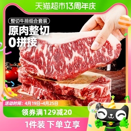 大希地菲力西冷眼肉牛排，原肉整切新鲜冷冻黑椒儿童牛扒牛肉冰鲜