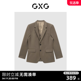 gxg男装商场同款咖色套西西装22年秋季