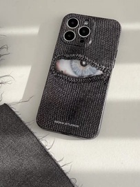 原创小众设计个性眼睛暗黑风苹果iphone15promax手机壳14pro时髦保护套13pro不撞款防摔全包软壳菲林硬壳