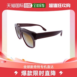 Victoria Beckham VB 603S 604 56 毫米女士方形太阳镜 - 酒红色