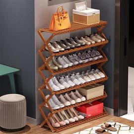 铁艺折叠鞋架家用创意四五六层收纳多层简易简约现代客厅门口货架