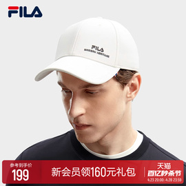 FILA 斐乐情侣款棒球帽2024春季时尚运动帽鸭舌帽遮阳帽