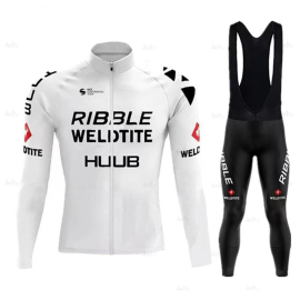 2023HUUB套装冬季抓绒长袖自行车公路车服单车衫外套骑行服