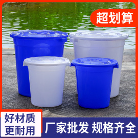 塑料桶加厚耐用大水桶家用储水用带盖大号特大容量，经济型圆形大桶