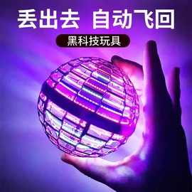 ufo 网红智能感应磁悬浮炫彩魔力魔法回旋旋转感应魔幻飞行球