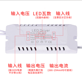 led灯芯灯板吸顶灯ac85-265vdc24-40v变压器led恒流，驱动器8~12w