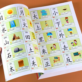 识字大王3000字全套4册 识字书幼儿认字有声启蒙早教书籍学前班识字卡片一年级儿童绘本幼小衔接教材幼儿园宝宝学汉字神器趣味看图