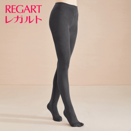 REGART120D日本制吸湿发热压力袜保暖连裤袜加厚打底性感灰色