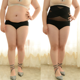 收腹内裤女产后高腰，束缚收胃加肥大码胖mm200斤束腰塑形美体塑身