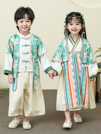 幼儿园古装汉服中国风儿童国学，班服毕业季服装(季，服装)小学生六一表演服