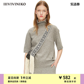 IIIVIVINIKO设计师品牌春夏高领羊毛针织衫女M213753657A