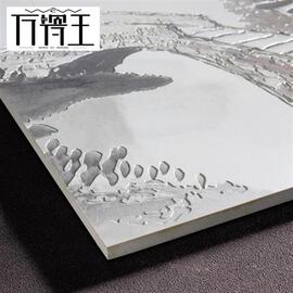 电视背景墙瓷砖新中式微晶石，沙发客厅影视，墙砖3d雕刻壁画山水情