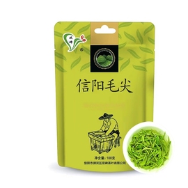 双碑信阳毛尖绿茶2024新茶雨前高山嫩芽浓香型耐泡春茶叶袋装100g