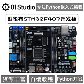 01科技哥伦布STM32F407开发板MicroPython嵌入式ARM M4强51单片机