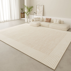高级轻奢茶几客厅地毯2024卧室，床边毯全铺大面积免洗可擦地垫