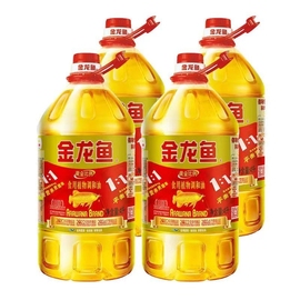 金龙鱼黄金比例食用植物调和油4L*4桶  家用烹饪炒菜烧烤营养均衡