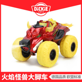 DICKIETOYS仿真越野车汽车火焰怪兽喷雾大脚车儿童男孩玩具礼物