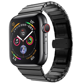 适用 iwatch8/9 ultra 49mm表带苹果手表AppleWatch7/6/5/SE不锈钢链式44/40/45/41mm小众S8保护壳套金属钢带