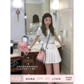 锈与骨 m1u系少女 3色不同feel 百搭高腰百褶学院风短裙格纹半裙