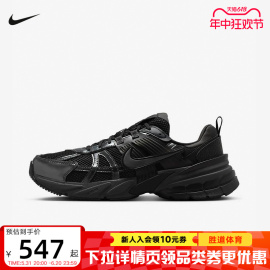 Nike耐克男鞋V2K RUN黑武士低帮复古厚底老爹鞋慢跑鞋HJ4497-001