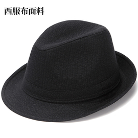 老人帽子男春秋天礼帽布帽中老年爸爸绅士帽老头帽夏季薄款爵士帽