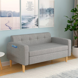 布艺沙发小户型客厅，欧式沙发组合套装双人沙发，简易可拆洗