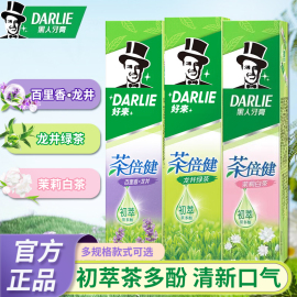 DARLIE好来(原黑人)茶倍健成人牙膏男女士专用含氟