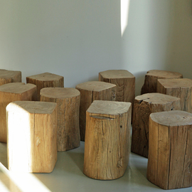 古朴年代全实木凳子老榆木墩子，简约换鞋凳，树桩环保根雕原木老树墩
