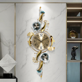新中式创意钟表挂钟客厅装饰时钟餐厅装饰家用挂表个性时尚钟饰
